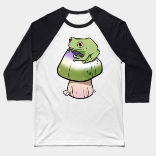 Genderqueer Pride Mushroom Frog Baseball T-Shirt